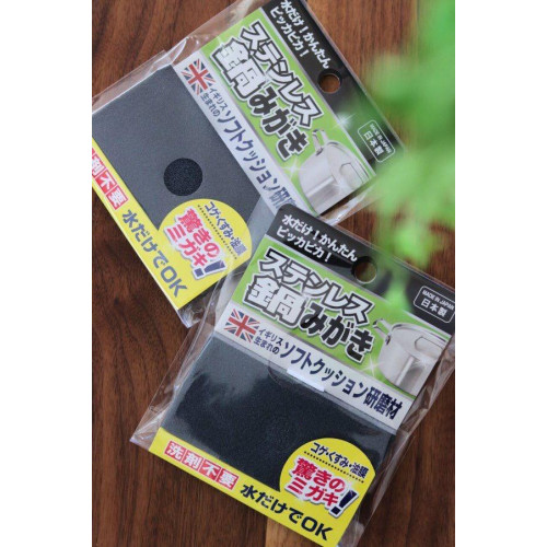 LY997 日本 不鏽鋼廚具除汙海綿刷