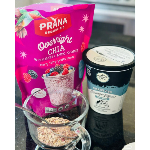 LY 1462 加拿大Prana 有機隔夜奇亞籽燕麥-莓果口味800g