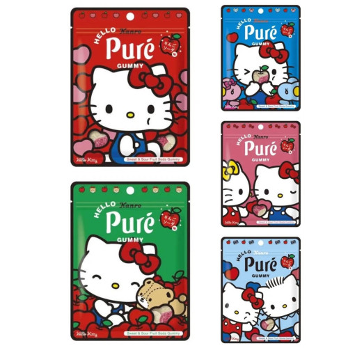 LY1524 (隨機2包一組)日本 Pure x Kitty蘋果汽水軟糖