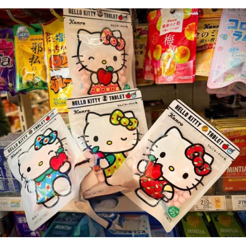 LY905 日本 Kanro 可愛 Hello Kitty 蘋果優格錠 28g