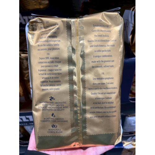LY948 加拿大 Lavazza Qualità Oro 金牌咖啡豆 1kg 