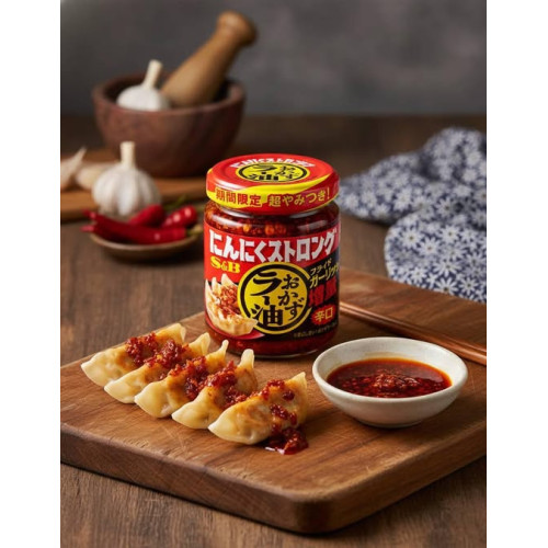 LY958 日本 S&B 期間限定！蒜香辣油/95g