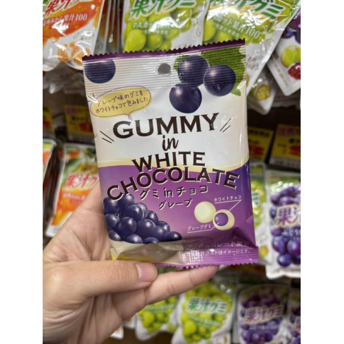 LY988 日本 GUMMY in WHITE CHOCOLATE 白巧克力x葡萄 軟糖 27g