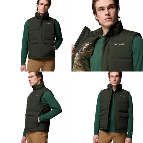 LY1002 Columbia 戶外機能金點保暖背心