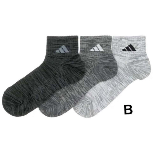 LY1515 日本adidas男士10倍耐久短襪3雙組