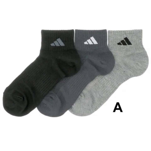 LY1515 日本adidas男士10倍耐久短襪3雙組