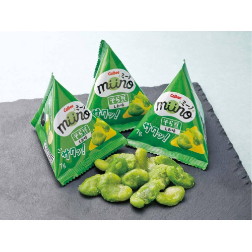 LY1008 日本 Calbee miino鹽味蠶豆脆片/7g× 8小袋