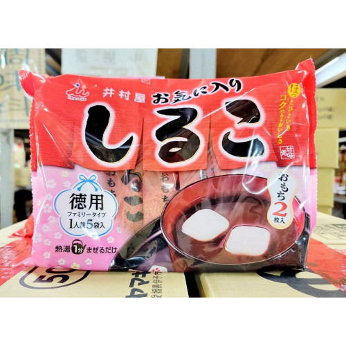 LY137 日本紅豆湯名店！井村屋即食紅豆麻糬湯/180g=1包5入