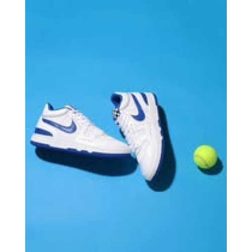 LY809 Nike Attack Game Royal 白 藍 棋盤格 經典 復古網球 休閒鞋 FB1447-100