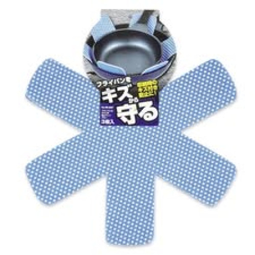 LY846 日本PEARL LIFE 鍋具收納防碰撞墊片/3入
